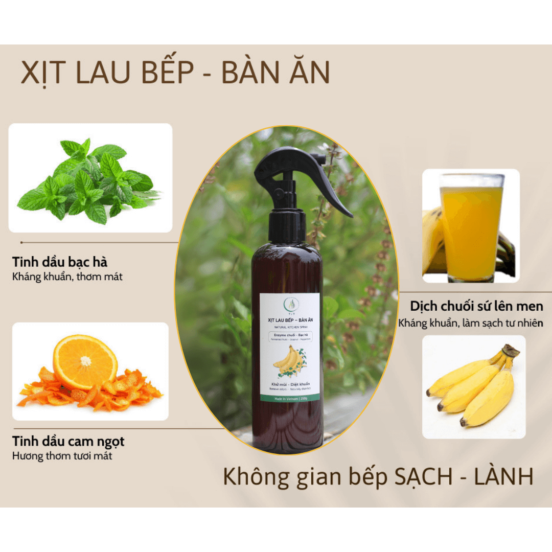 Xịt lau bếp – bàn ăn